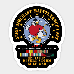 53rd Aircraft Maintenance Unit - Desert Shield w DS Svc Sticker